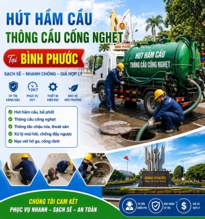Dịch Vụ Thông Cầu Cống Nghẹt Tại Bình Phướ