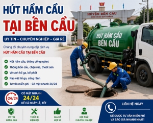 Dịch Vụ Hút Hầm Cầu Tại Bến Cầu